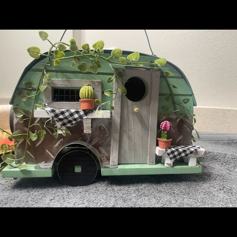 Cute green birdhouse